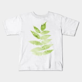 Watercolor Leaf Kids T-Shirt